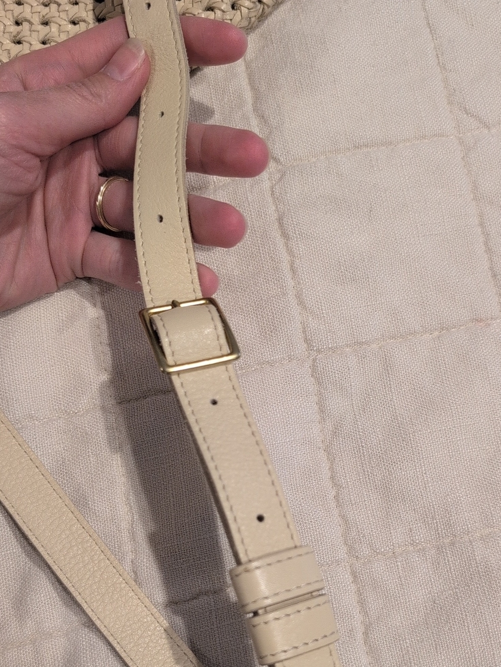 Clare V. Grande Fanny In Cream Rattan - Picture 9 of 9